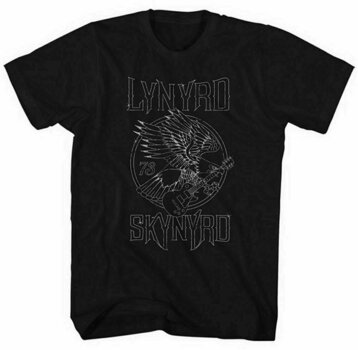 Camiseta de manga corta Lynyrd Skynyrd Camiseta de manga corta Eagle Guitar 73 Hombre Black L - 1