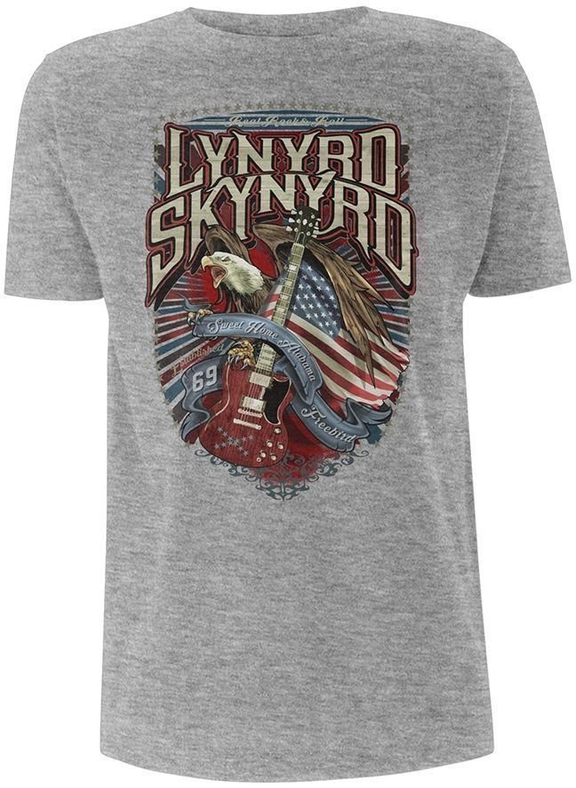 Shirt Lynyrd Skynyrd Shirt Sweet Home Alabama Heren Grey M