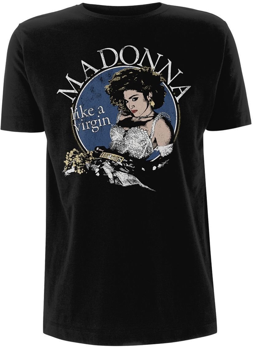 T-Shirt Madonna T-Shirt Like A Virgin Male Black S