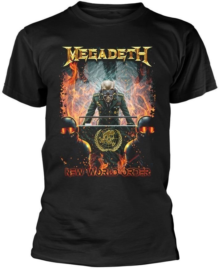 Tričko Megadeth Tričko New World Order Černá 2XL