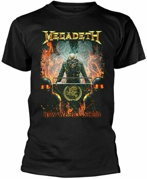 Skjorte Megadeth Skjorte New World Order Sort 2XL - 1