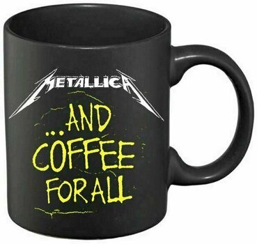 Metallica and coffee for all... Matt Black Mug