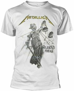Majica Metallica Majica And Justice For All Moška White S - 1
