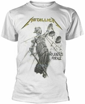 Majica Metallica Majica And Justice For All Moška White M - 1