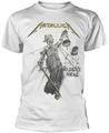 Metallica And Justice For All White XL Skjorte
