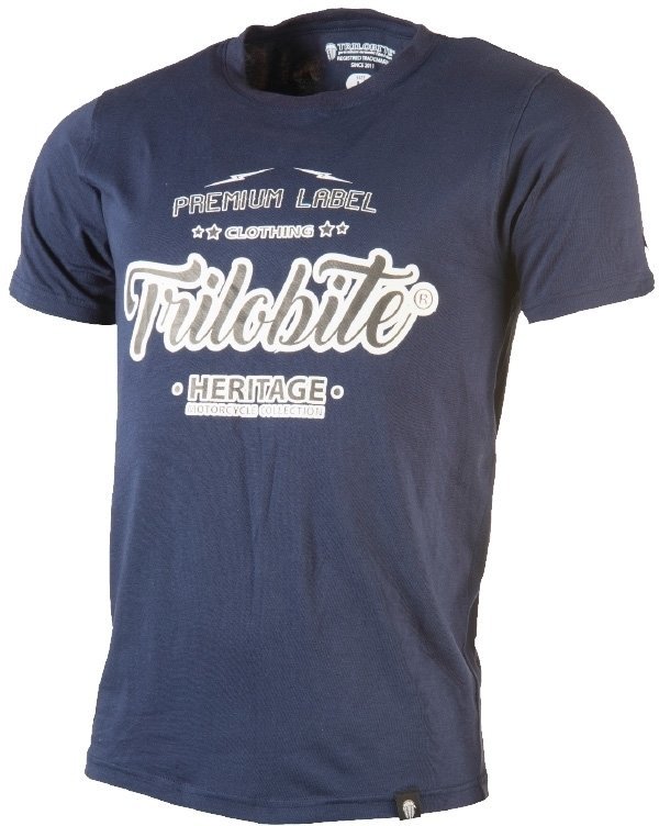 Camiseta de manga corta Trilobite 1831 Heritage Azul L Camiseta de manga corta
