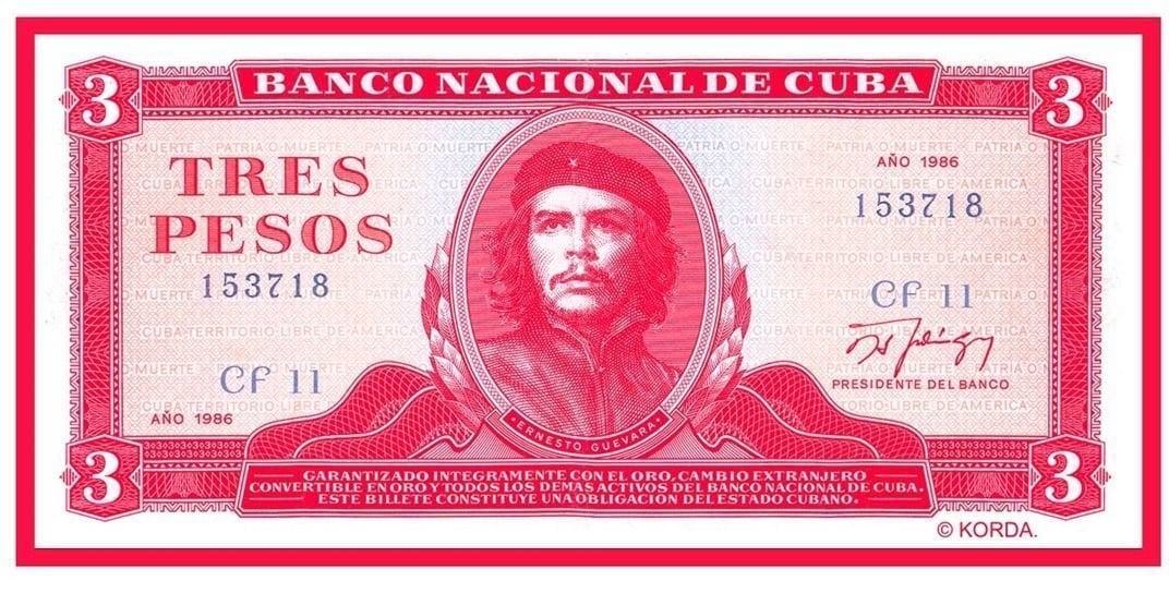 Patch / Badge Che Guevara Tres Pesos Patch à coudre