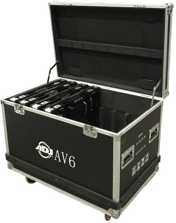 Transporthüllen für Beleuchtungstechnik ADJ AV6FC 8pcs Flight Case
