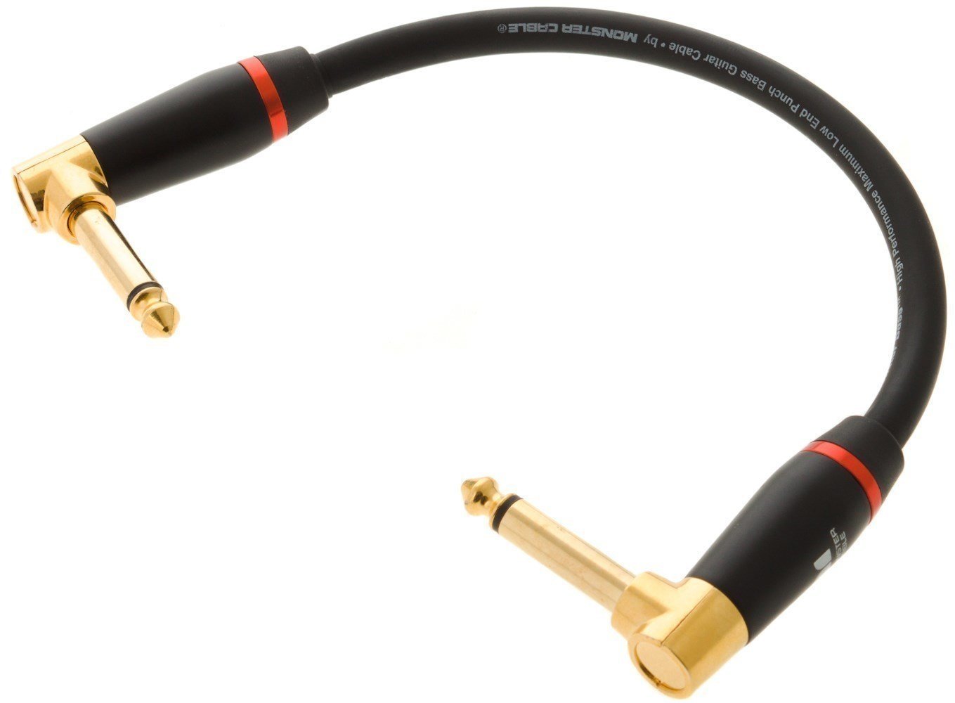 Patch kábel Monster Cable BASS2-0.75DA Fekete 20 cm