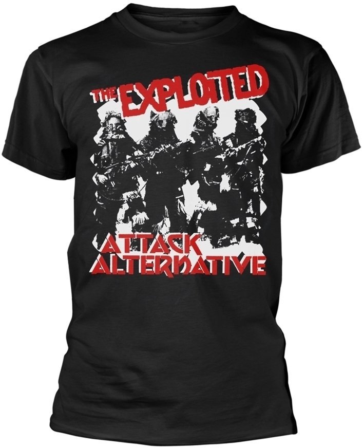 Skjorte The Exploited Skjorte Attack Mand Black M