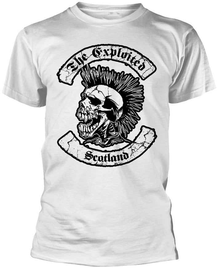 T-shirt The Exploited Scotland White 2XL T-shirt