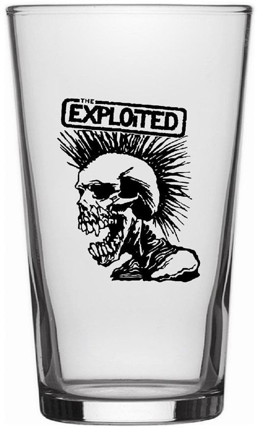 Glas The Exploited Skull Beer Glas