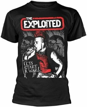 T-Shirt The Exploited T-Shirt Let's Start A War Herren Black L - 1