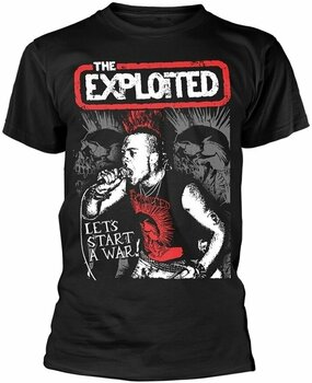 T-Shirt The Exploited T-Shirt Let's Start A War Herren Black XL - 1