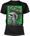The Exploited Let's Start A War (Skull) Black XL T-särk
