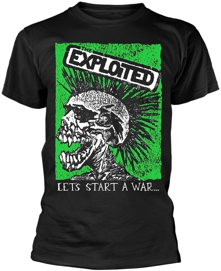 Shirt The Exploited Shirt Let's Start A War Black 2XL