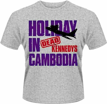 Tričko Dead Kennedys Tričko Holiday In Cambodia Grey L - 1