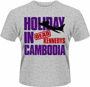 T-Shirt Dead Kennedys T-Shirt Holiday In Cambodia Herren Grey XL - 1