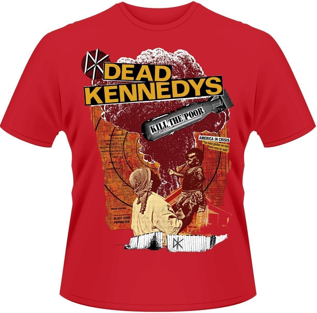 Tričko Dead Kennedys Tričko Kill The Poor Pánské Red S