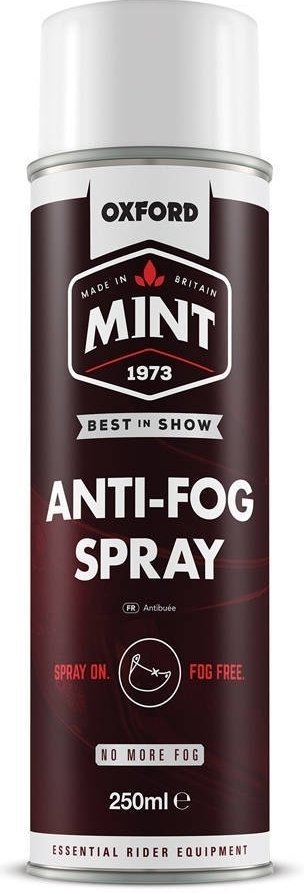 Motorcycle Maintenance Product Oxford Mint Antifog Spray 250ml