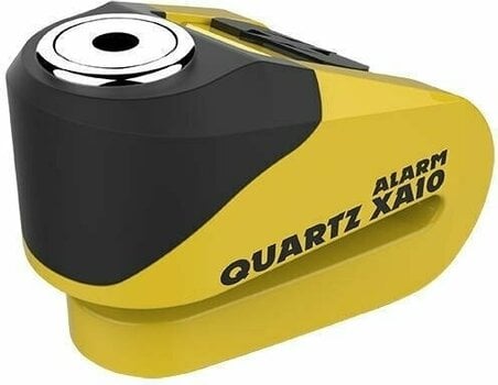 Cadeado para motociclos Oxford Quartz Alarm XA10 Yellow-Preto Cadeado para motociclos - 1