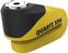 Cadeado para motociclos Oxford Quartz Alarm XD6 Yellow-Preto Cadeado para motociclos