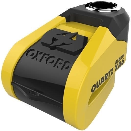 Motorcycle Lock Oxford Quartz Alarm XA6 Yellow-Black Motorcycle Lock