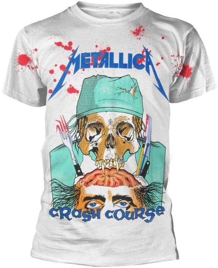 T-shirt Metallica T-shirt Crash Course In Brain Surgery Homme White S