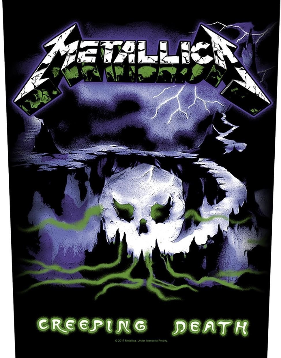 Patch, Sticker, badge Metallica Creeping Death Sew-On Patch