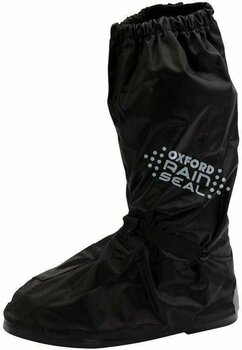 Motorcycle Rain Boots Cover Oxford Rainseal Waterproof Overboots Black L - 1