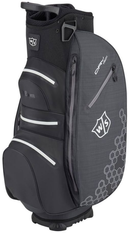 Golf torba Cart Bag Wilson Staff Dry Tech II Black/Black/White Golf torba Cart Bag