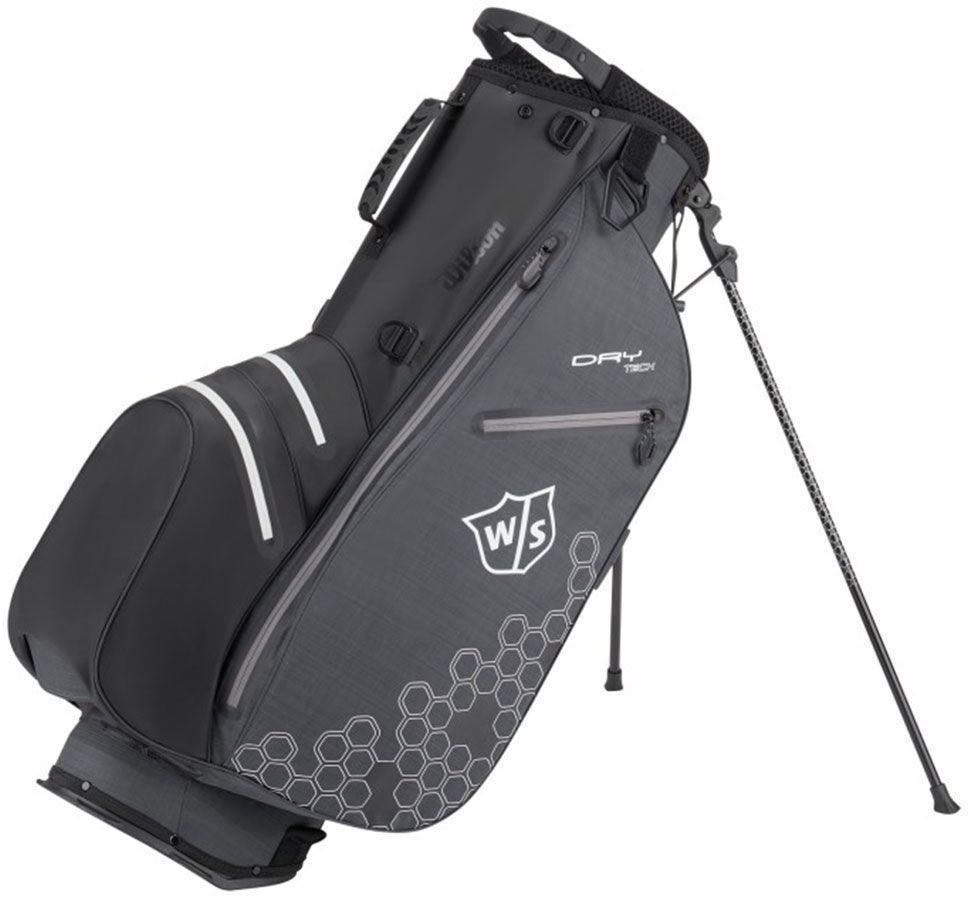 Borsa da golf Stand Bag Wilson Staff Dry Tech II Black/Black/White Borsa da golf Stand Bag