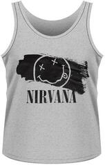 T-Shirt Nirvana T-Shirt Happy Face Paint Herren Grey 2XL