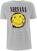 T-Shirt Nirvana T-Shirt Happy Face Splat Herren Grey M