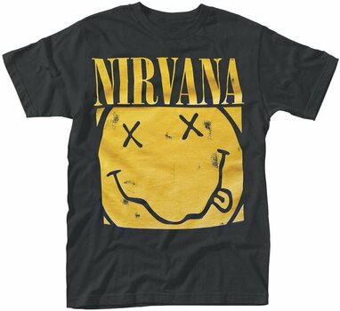 T-Shirt Nirvana T-Shirt Box Happy Face Male Black S - 1