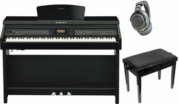 Pianino cyfrowe Yamaha CVP 701 PE SET Polished Ebony Pianino cyfrowe - 1