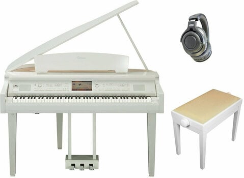 Digital Piano Yamaha CVP 709 GP Polished WH SET Digital Piano Polished White - 1