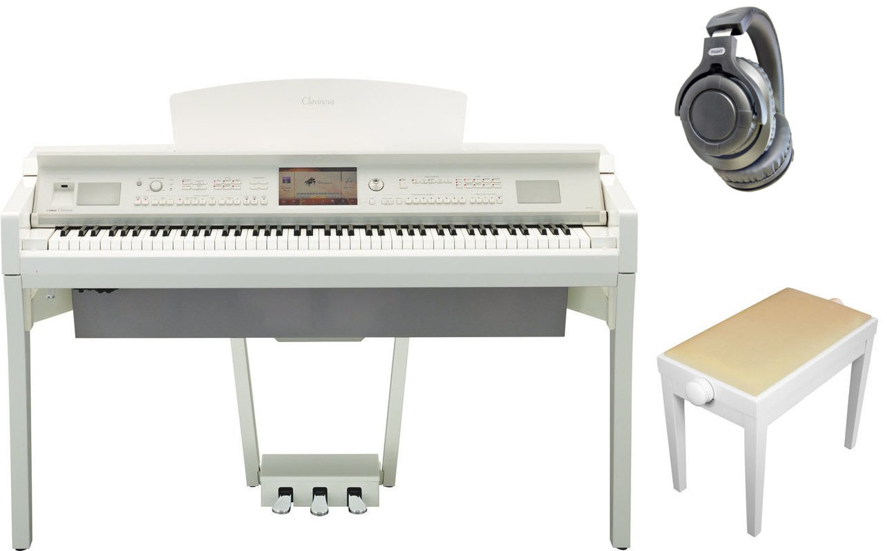 Ψηφιακό Πιάνο Yamaha CVP 709 Polished WH SET Polished White Ψηφιακό Πιάνο
