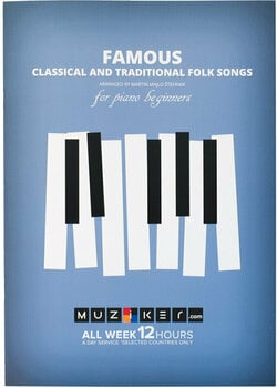 Music sheet for pianos Muziker Famous Classical and Traditional Folk Songs Music Book - 1