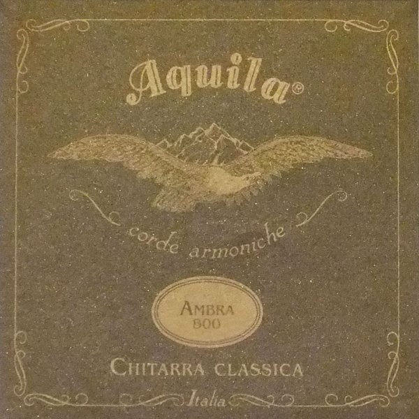 Nylonové struny pro klasickou kytaru Aquila A8-82C Ambra 800 Nylgut Normal