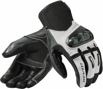 Motorcycle Gloves Rev'it! Prime Black/White XL Motorcycle Gloves - 1