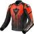 Leather Jacket Rev'it! Quantum Black/Neon Red 50 Leather Jacket