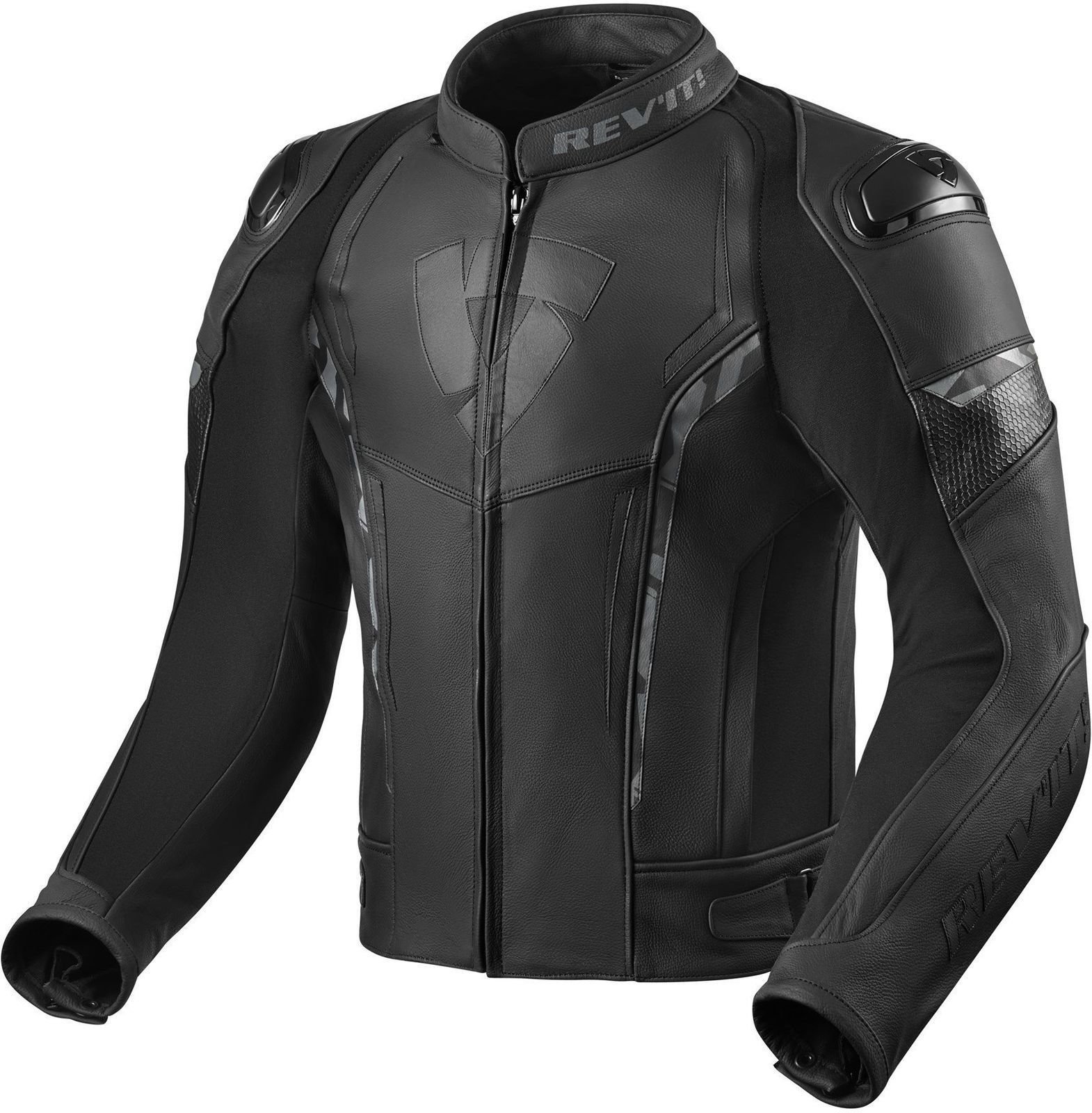 Leather Jacket Rev'it! Glide Black 54 Leather Jacket