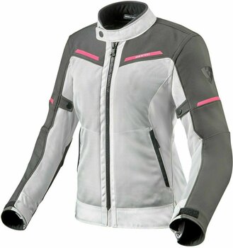 Textile Jacket Rev'it! Airwave 3 Silver/Pink 36 Textile Jacket - 1