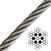 Vrvi iz nerjavečega jekla Talamex Wire Rope Stainless Steel AISI316 -7x7 - 4 mm