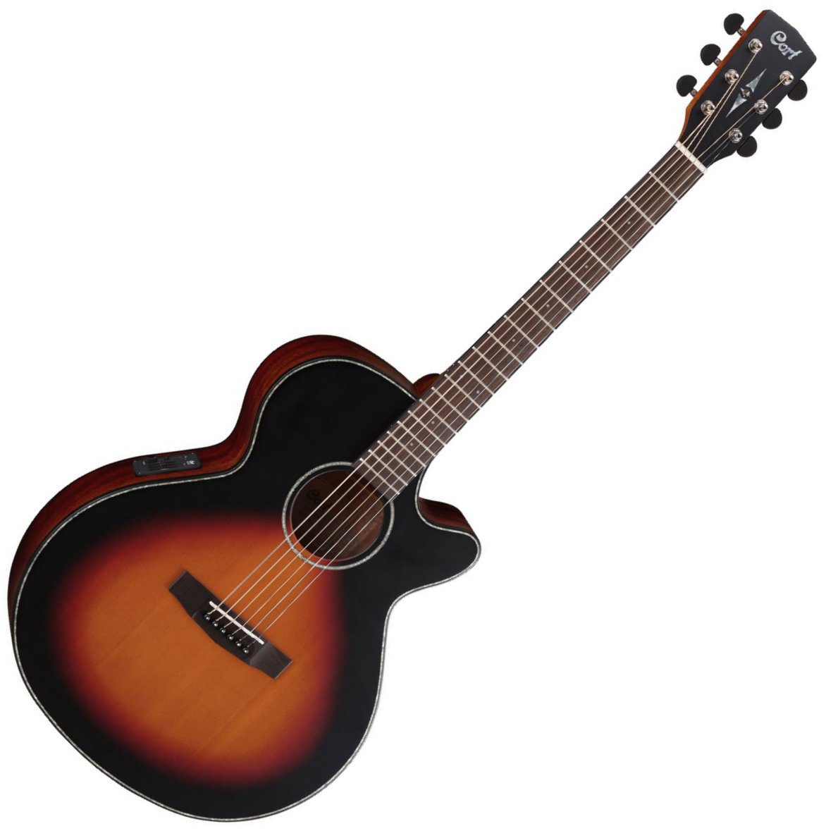 Guitare Jumbo acoustique-électrique Cort SFX-E 3-Tone Satin Sunburst