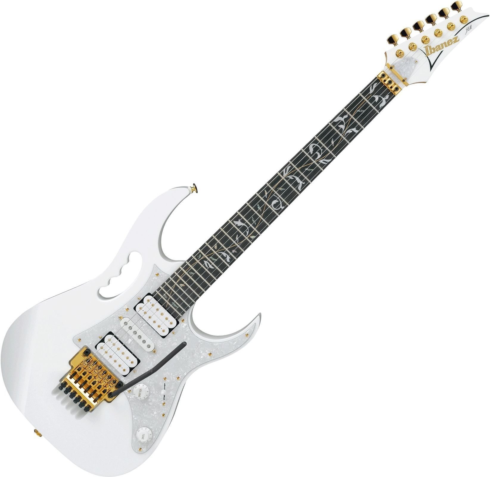 Elektrisk gitarr Ibanez JEM 7 V WH Vit