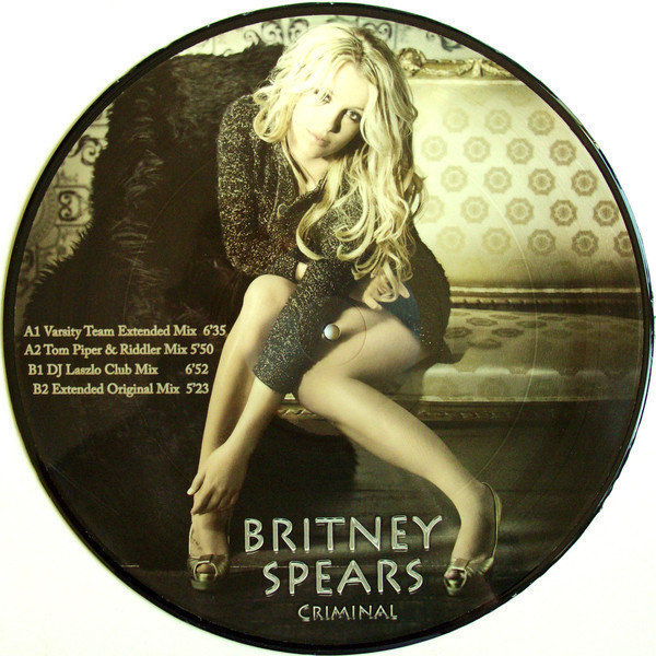 Disque vinyle Britney Spears - Criminal (Picture Disc) (12" Vinyl)