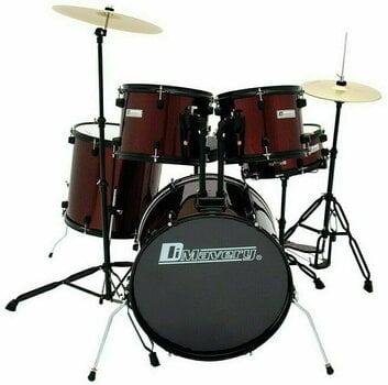 Akustik-Drumset Dimavery DS-200 Wine Red - 1