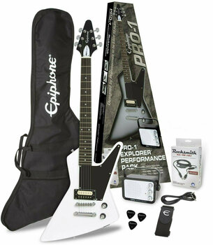Guitare électrique Epiphone PRO-1 Explorer Performance Pack Alpine White - 1